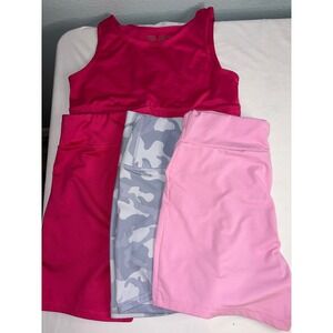 Girls Athletic Works All In Motion Activewear Bundle Pink Camo XL 14-16 XXL 18